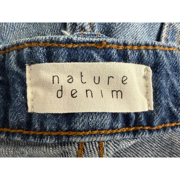 Nature Denim Women's Mid Rise Boyfriend Jeans Distressed Destructed Size 13 / 30 - Picture 3 of 10